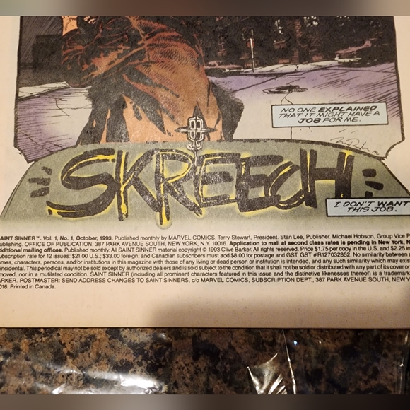 Clive Barker Saint Sinner Comic Book, October 1993 - Picture 3 of 7
